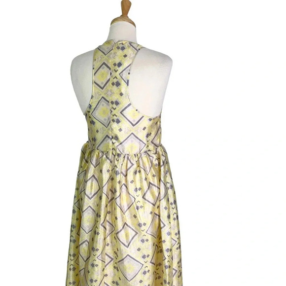 Baum Und Pferdgarten Adeva Midi Dress Pastel Yellow Size 6 NWT - Picture 8 of 13